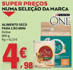 E.Leclerc purina one alimento seco para cão mini active promoção