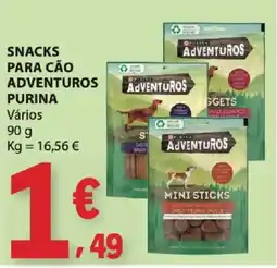 E.Leclerc snacks para cão adventuros purina promoção