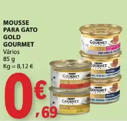 E.Leclerc Mousse para gato gold gourmet vários promoção