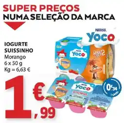 E.Leclerc Iogurte suissinho yoco morango promoção