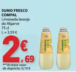 E.Leclerc Sumo fresco compal limonada laranja do algarve promoção
