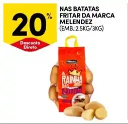 Continente Bom dia nas batatas fritar da marca melendez promoção