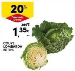 Continente Bom dia couve lombarda inteira promoção
