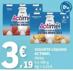 E.Leclerc Iogurte líquido actimel promoção