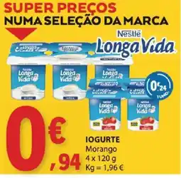 E.Leclerc Iogurte morango longa vida promoção