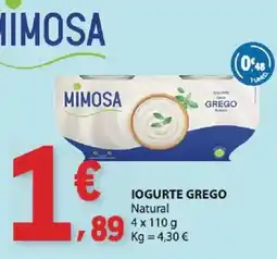 E.Leclerc Mimosa iogurte grego natural promoção