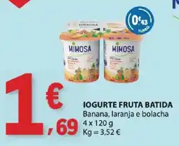 E.Leclerc Mimosa iogurte fruta batida promoção