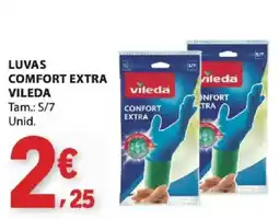 E.Leclerc luvas comfort extra vileda promoção