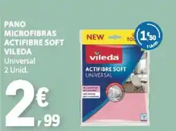E.Leclerc Pano microfibras actifibre soft vileda universal promoção