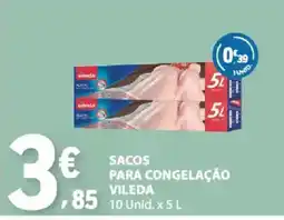 E.Leclerc sacos para congelação vileda promoção