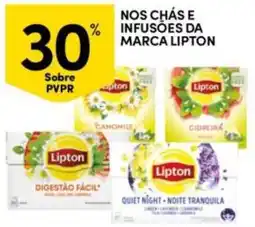 Continente Bom dia Nos chás e infusões da marca lipton promoção
