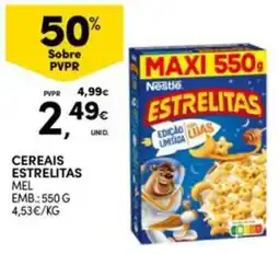Continente Bom dia Cereais estrelitas mel promoção