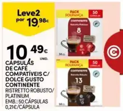 Continente Bom dia Cápsulas de café compatíveis c/ dolce gusto continente promoção