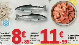 E.Leclerc Camarão vannamei congelado promoção