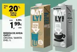Continente Bom dia bebida de aveia oatly original/barista promoção