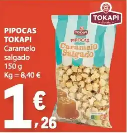 E.Leclerc Pipocas tokapi caramelo salgado promoção