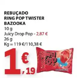 E.Leclerc ring pop twister bazooka promoção