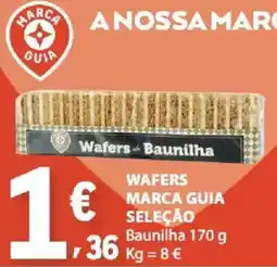 E.Leclerc Wafers de Baunilha Marca Guia promoção