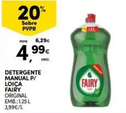Continente Bom dia Detergente manual p/ loiça fairy original promoção
