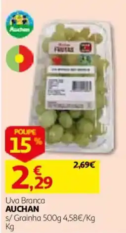Auchan Uva Branca Auchan promoção