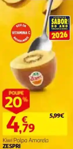 Auchan Kiwi Polpa Amarela Zespri promoção