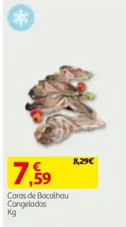 Auchan Caras de Bacalhau Congeladas promoção