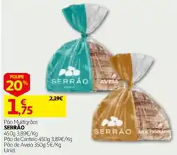 Auchan Pão Multigrãos Serrão promoção