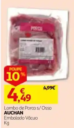 Auchan Lombo de Porco s/ Osso Auchan promoção