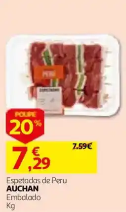 Auchan Espetadas de Peru Auchan promoção