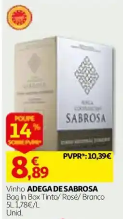 Auchan Vinho adega de sabrosa promoção