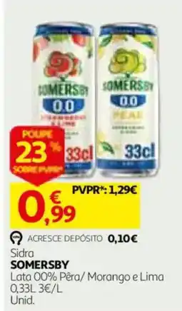 Auchan Sidra Somersby promoção