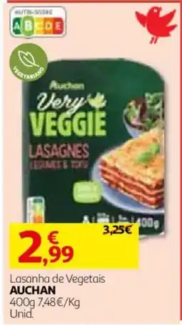 Auchan Lasanha de vegetais auchan promoção