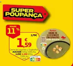 Auchan Creme de Legumes c/ Espinafres Auchan promoção
