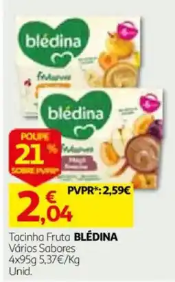 Auchan Tacinha Fruta blédina promoção