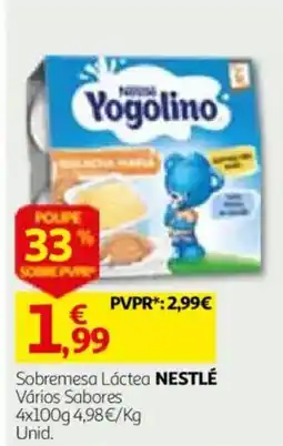 Auchan Sobremesa Láctea Yogolino promoção