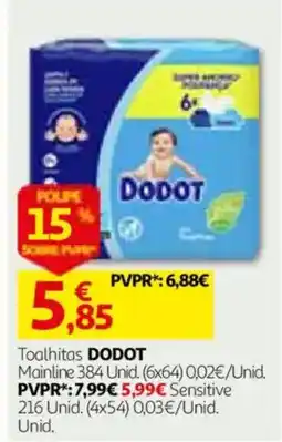 Auchan Toalhitas dodot promoção