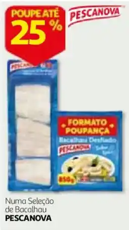 Auchan Macarrão de bacalhau pescanova promoção