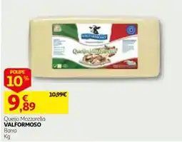 Auchan Queijo Mozzarella Valformoso promoção
