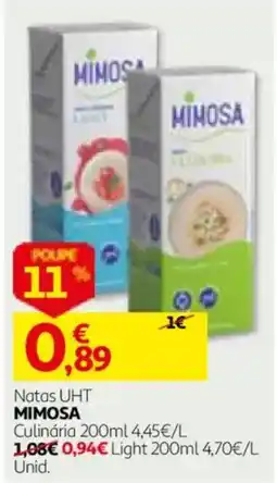 Auchan Natas UHT Mimosa promoção