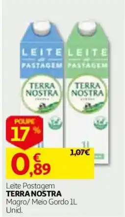 Auchan Leite Pastagem Terra Nostro promoção