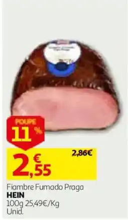 Auchan Fiambre Fumado Praga Hein promoção