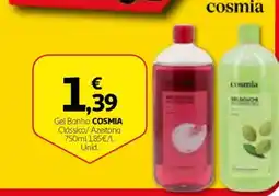 Auchan gel banho cosmia clássico / azeitona promoção