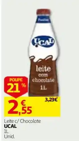 Auchan Leite c/ Chocolate UCAL promoção