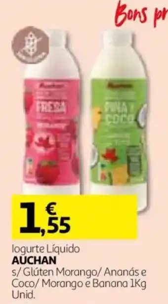 Auchan logurte líquido auchan promoção