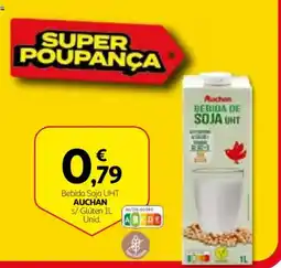 Auchan Bebida Soja UHT Auchan s/ Glúten promoção