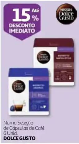 Auchan Numa seleção de cápsulas de café dolce gusto promoção