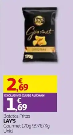 Auchan Batatas Fritas Lay's Gourmet promoção
