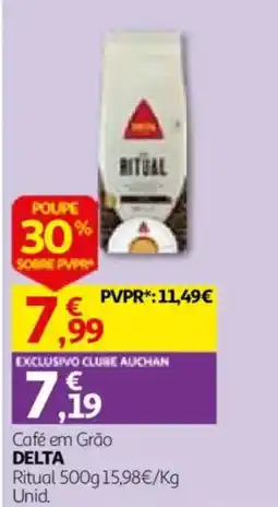 Auchan Café em Grão Delta Ritual promoção