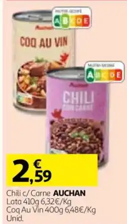 Auchan Chili c/Carne Auchan promoção
