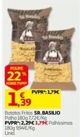 Auchan batatas fritas sr. basilio promoção